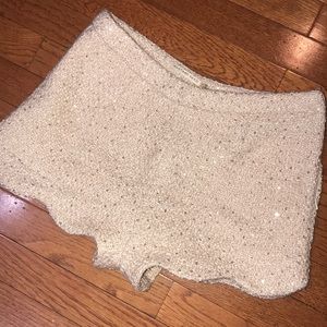 Knitted Scalloped Shorts